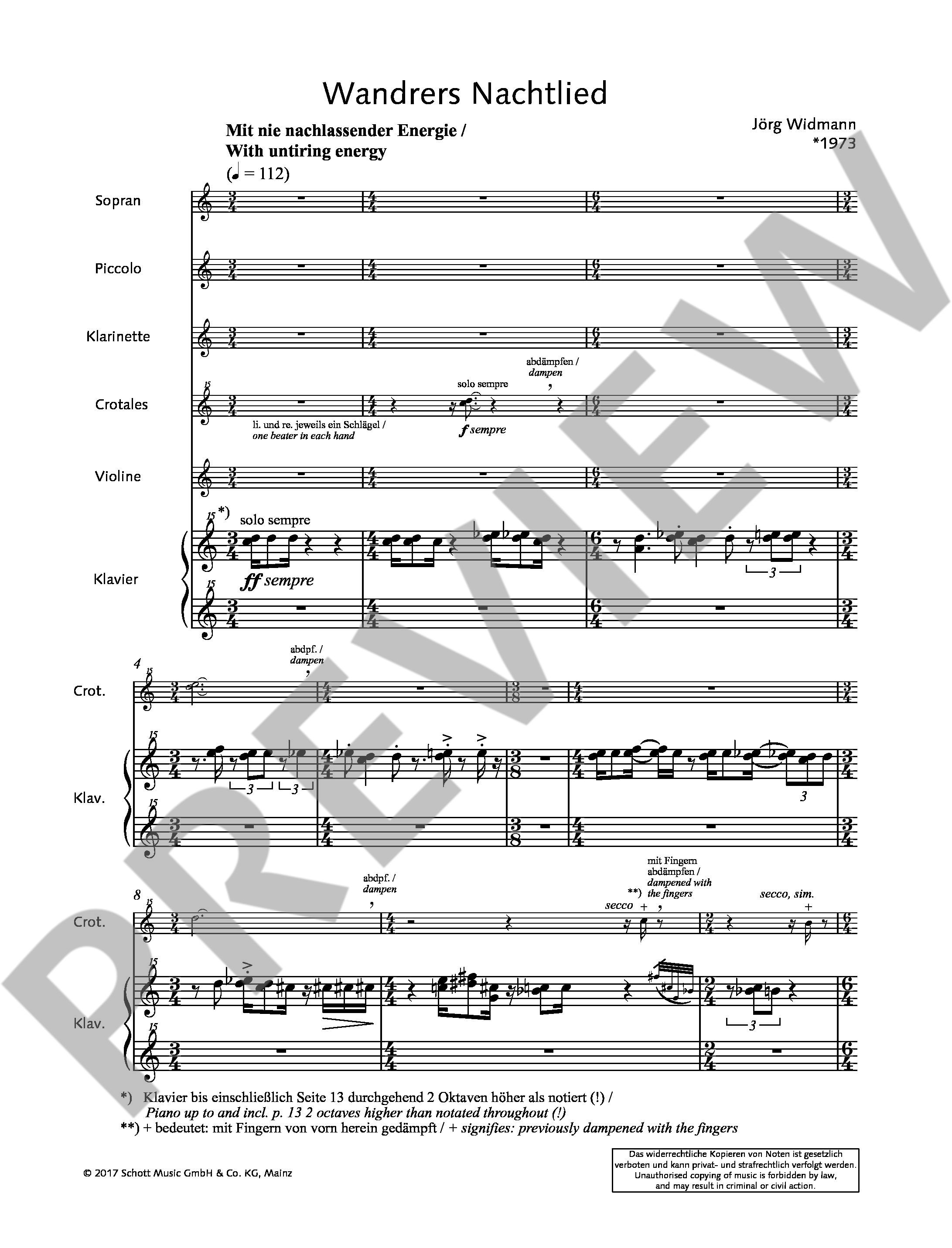 Other Cover Image Wandrers Nachtlied 