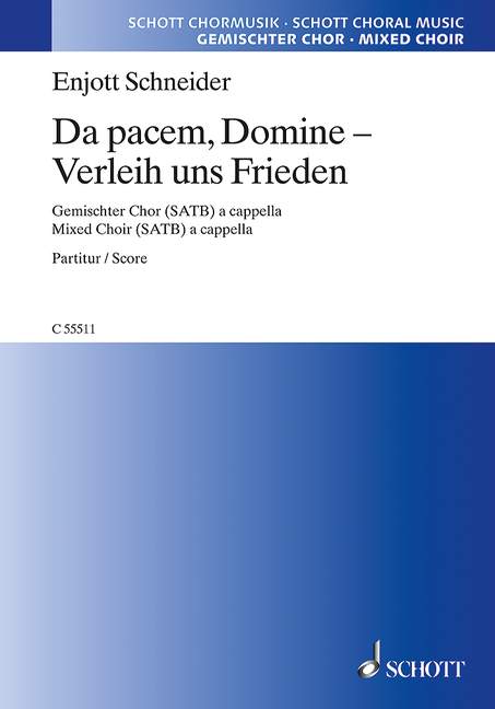 Front Cover Image Da pacem, Domine - Verleih uns Frieden 