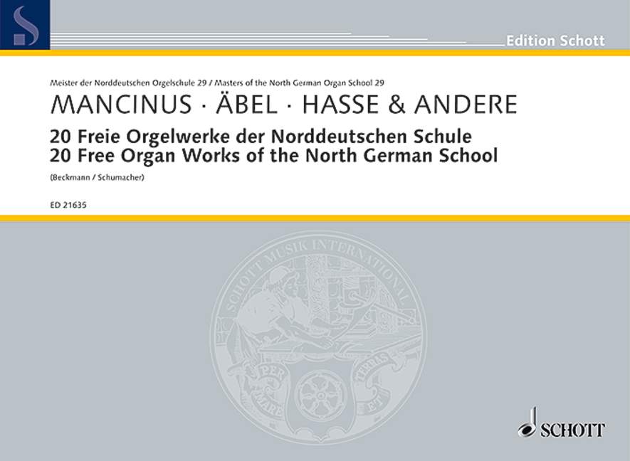 Front Cover Image 20 Freie Orgelwerke der Norddeutschen Schule Band 29