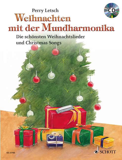 Front Cover Image Weihnachten mit der Mundharmonika 