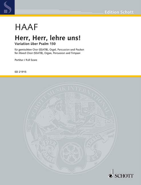 Front Cover Image Herr, Herr, lehre uns! 