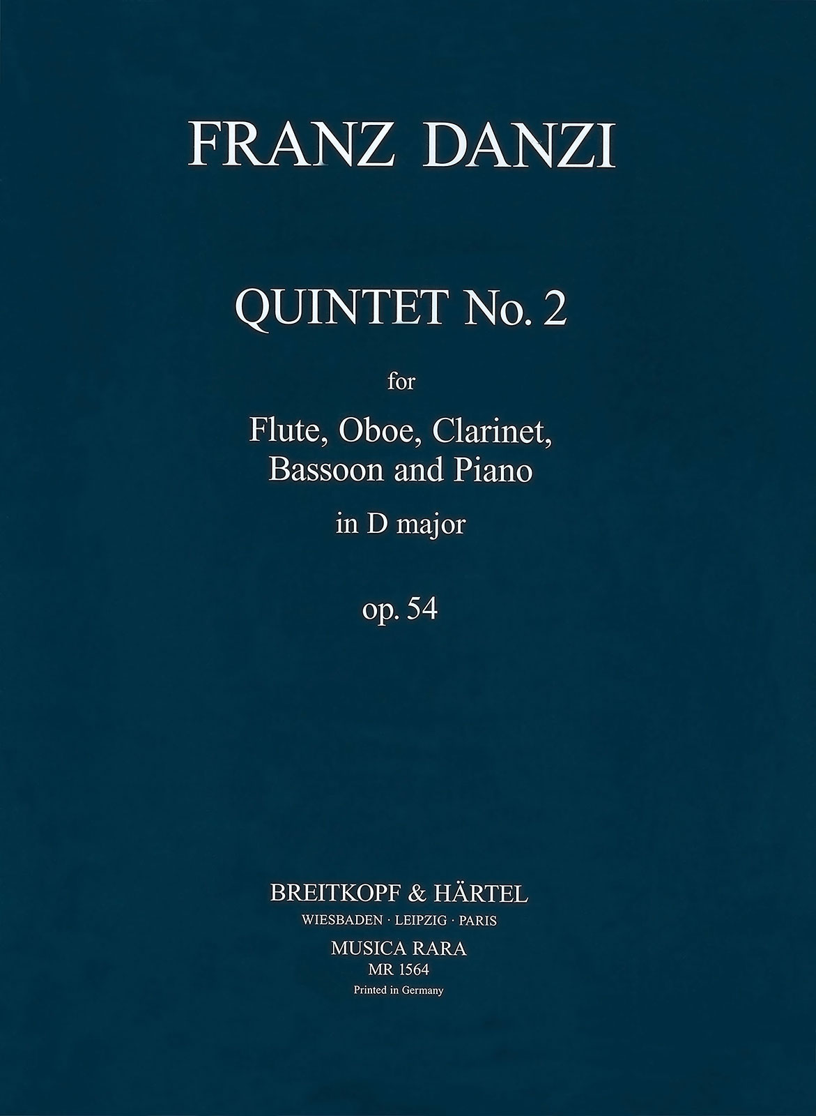 Front Cover Image Quintett in D op. 54 Nr. 2