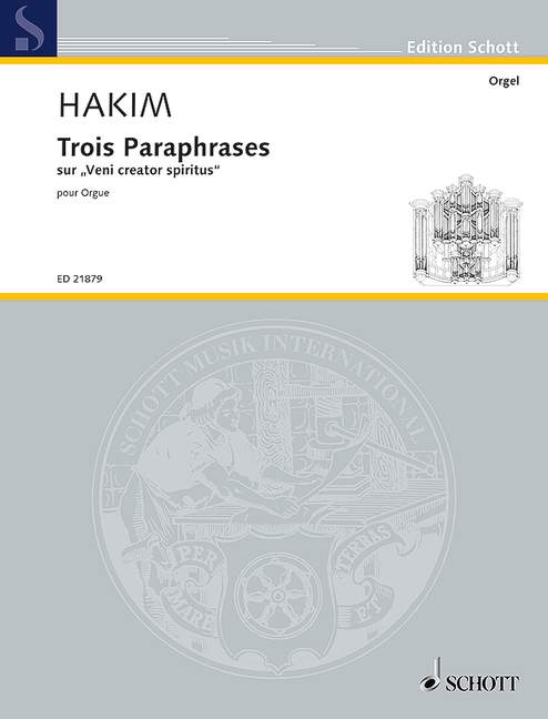 Front Cover Image Trois Paraphrases 