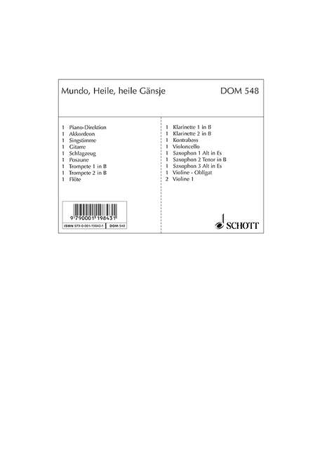 Front Cover Image Heile, heile Gänsje 