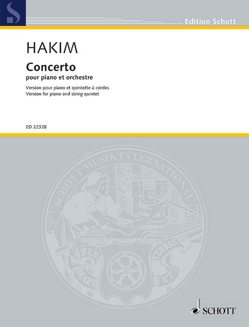 Front Cover Image Concerto pour piano 