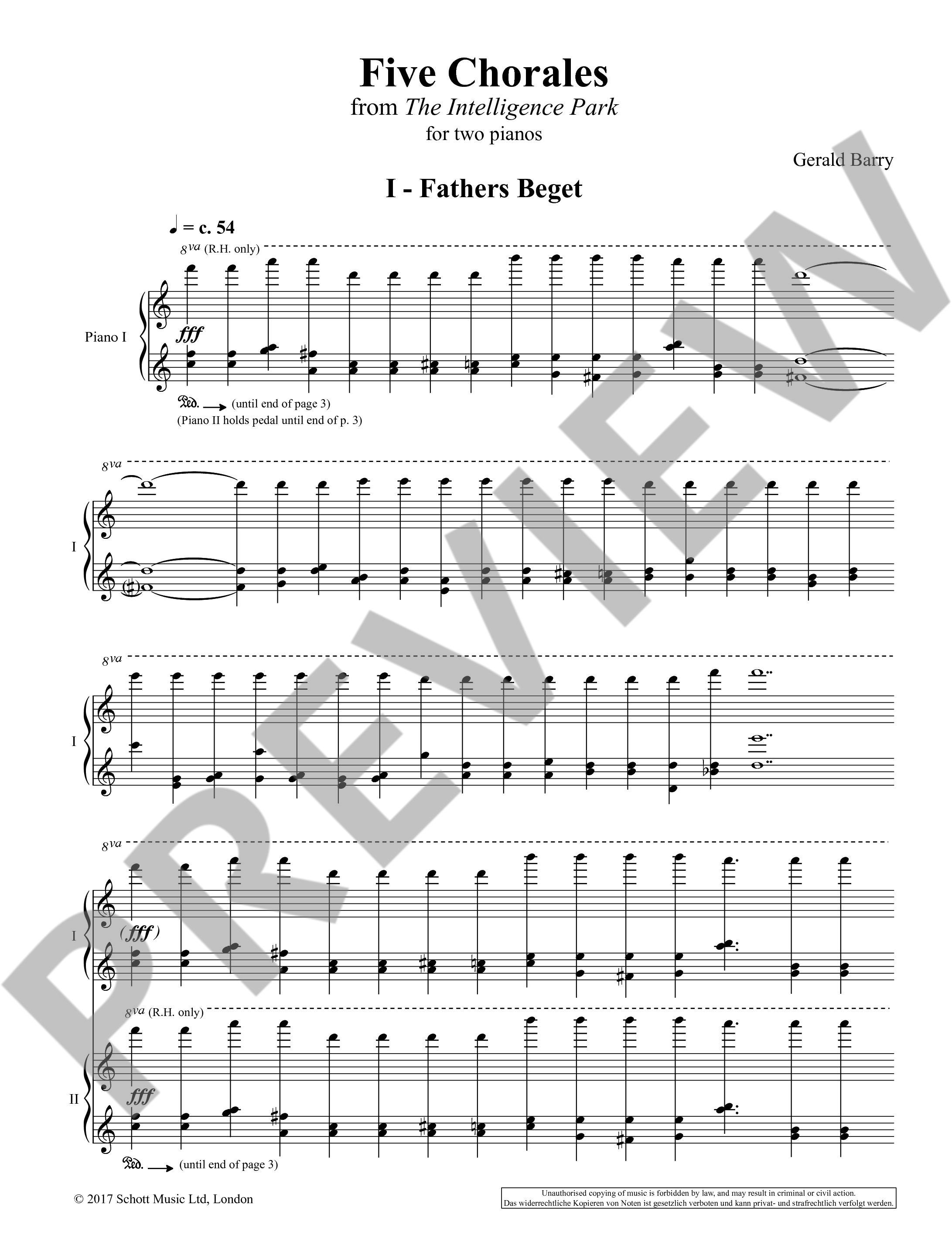 Other Cover Image Five Chorales from The Intelligence Park 