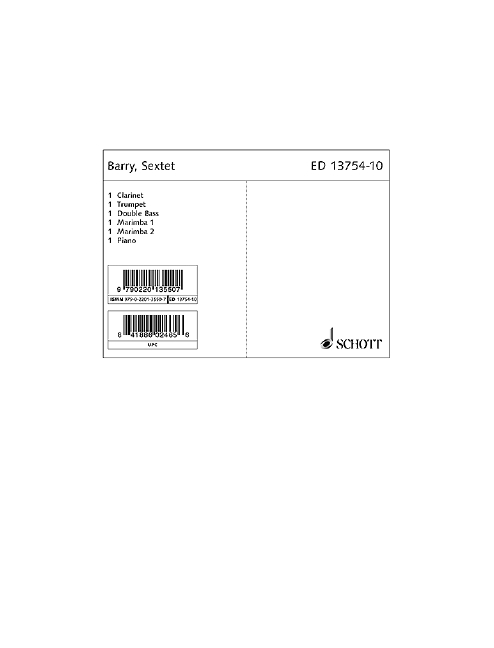 Front Cover Image Sextet 