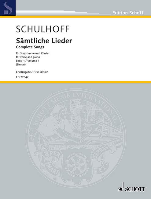 Other Cover Image Sämtliche Lieder I 