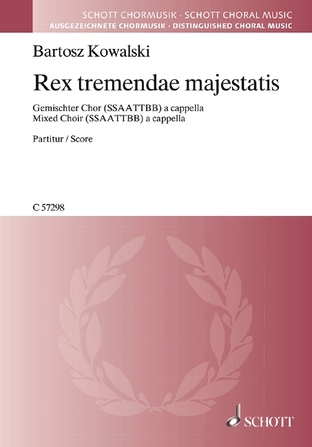 Front Cover Image Rex tremendae majestatis 