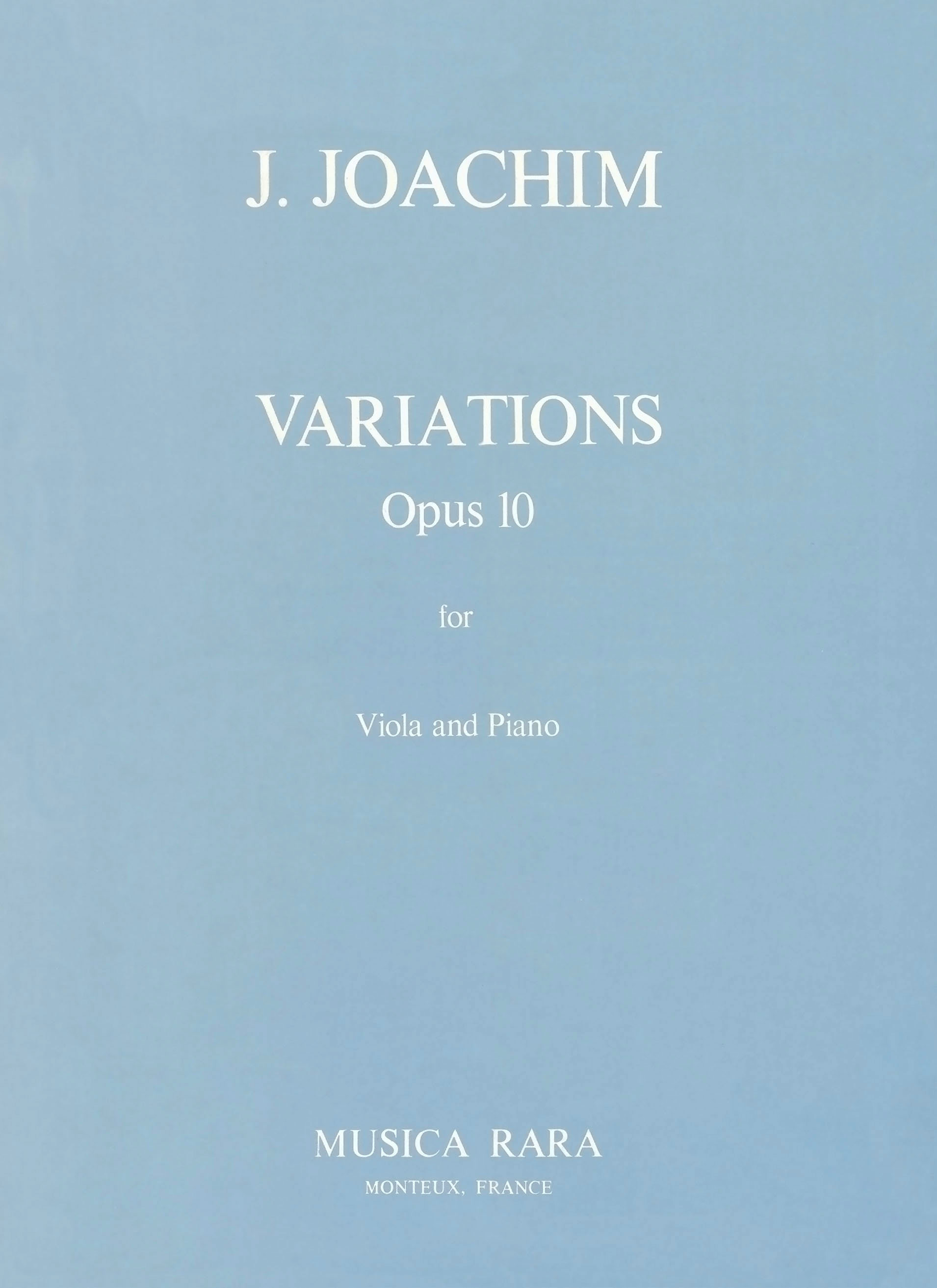 Front Cover Image Variationen op. 10