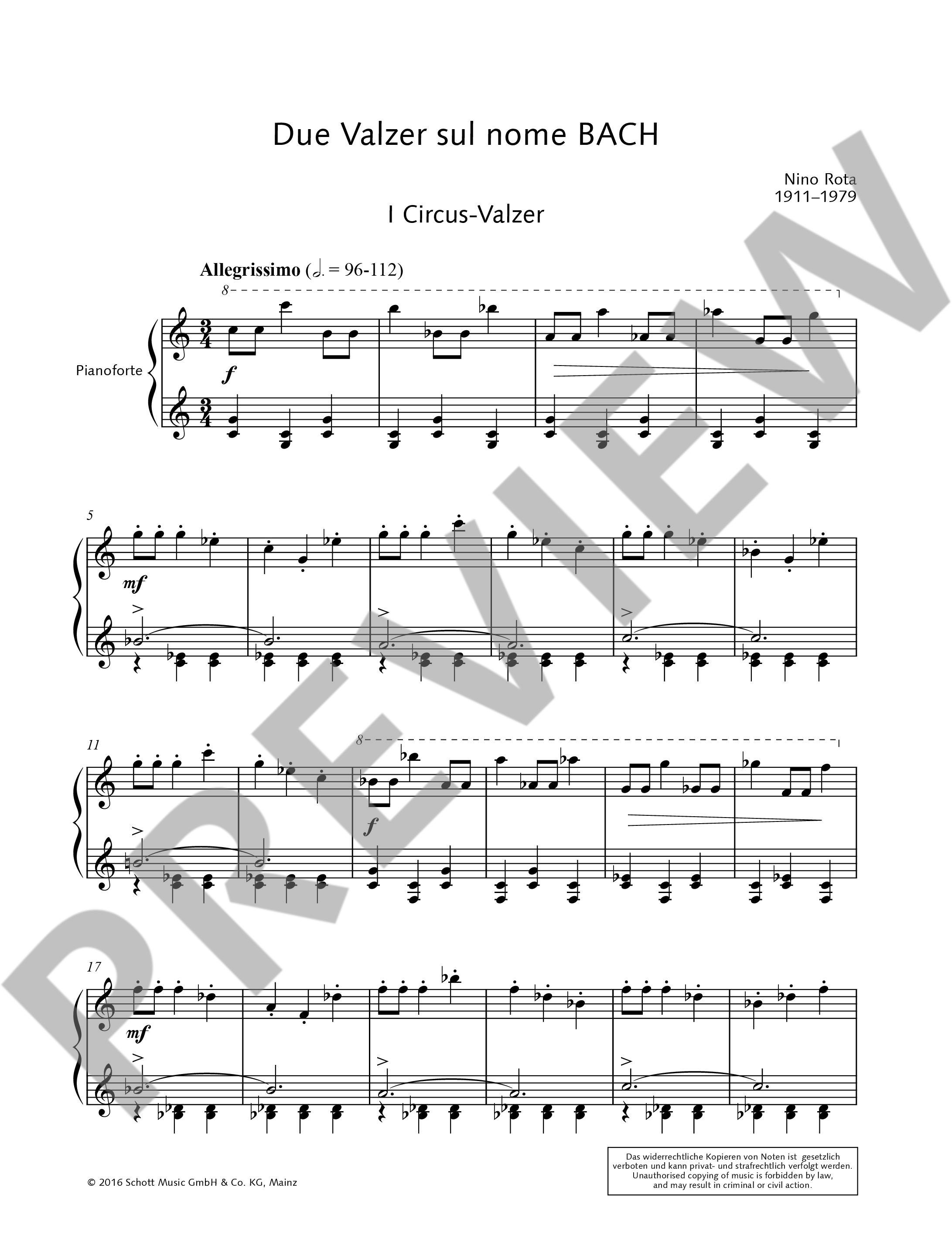 Other Cover Image Due Valzer sul nome BACH 