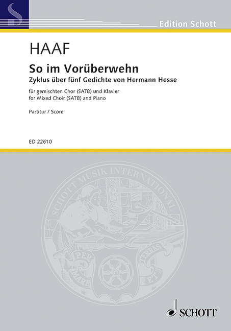 Front Cover Image So im Vorüberwehn 