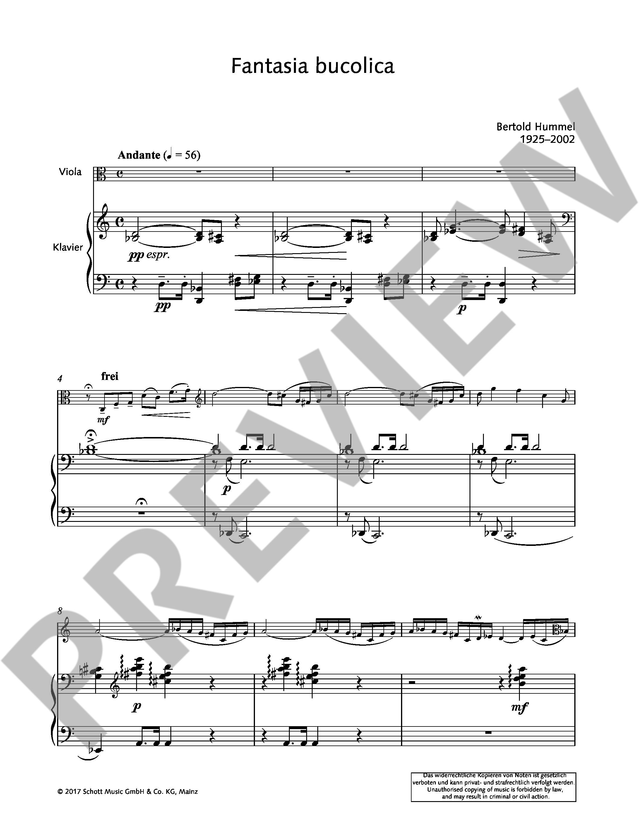 Other Cover Image Fantasia bucolica op. 13f 