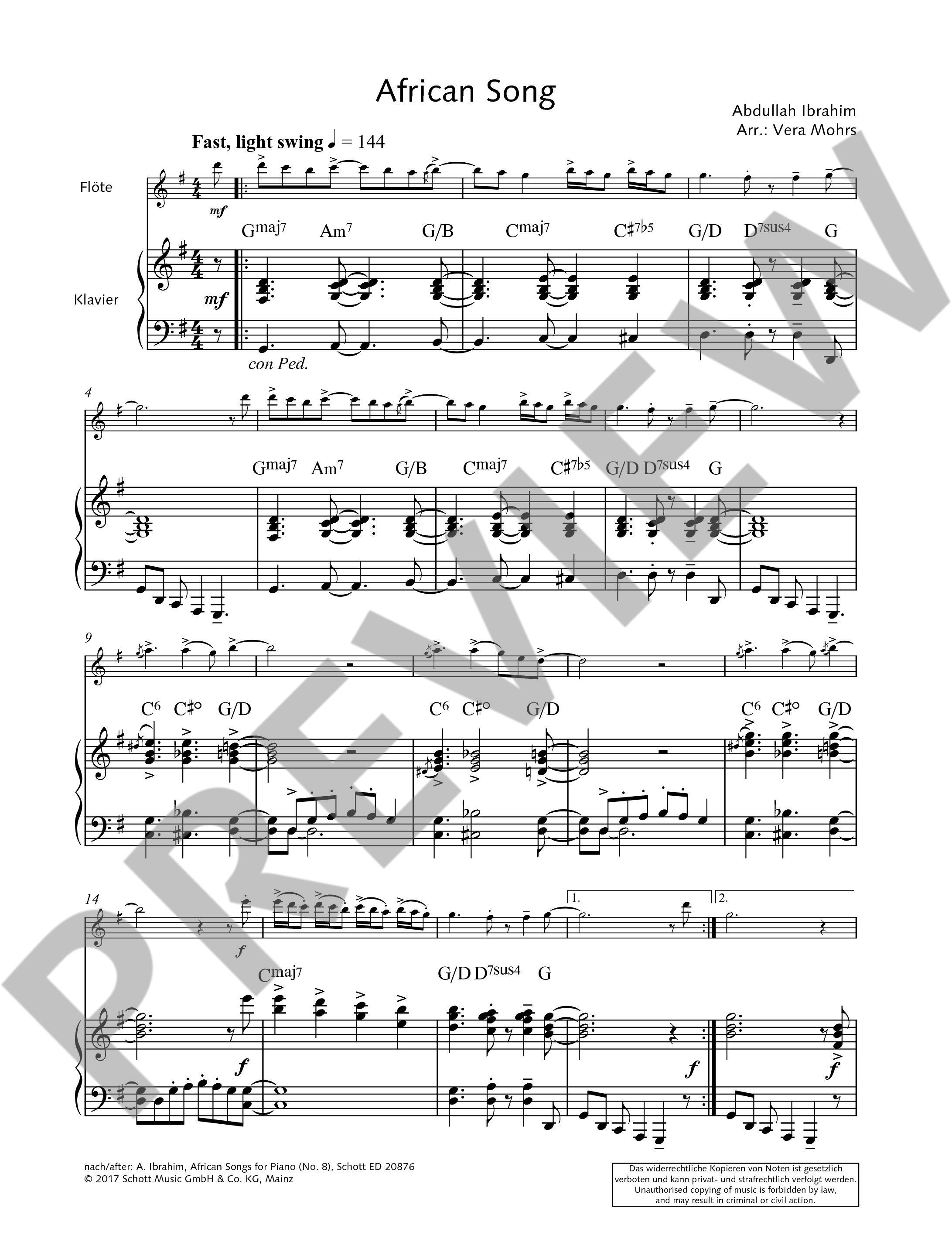 Other Cover Image African Song 