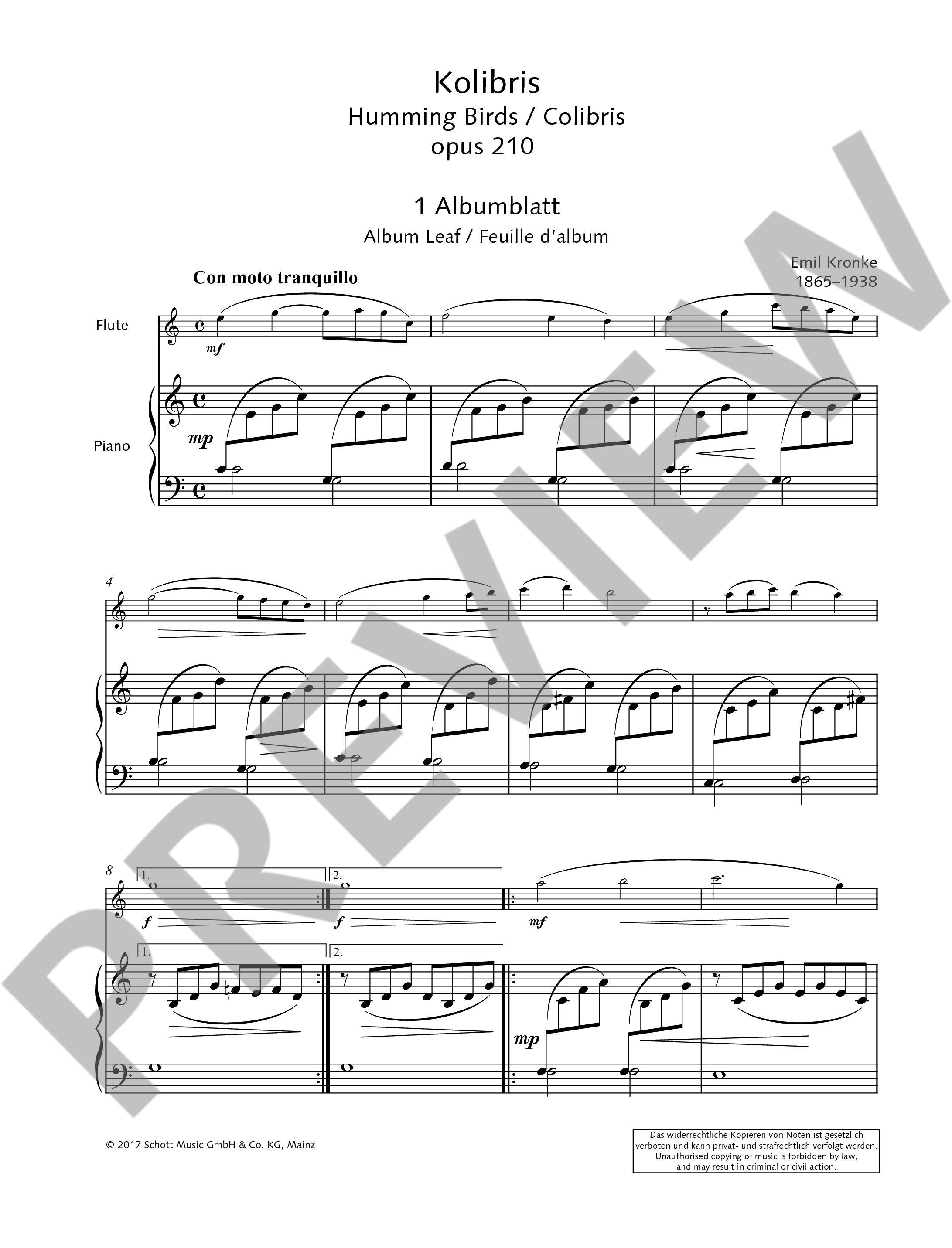 Other Cover Image Kolibris op. 210 