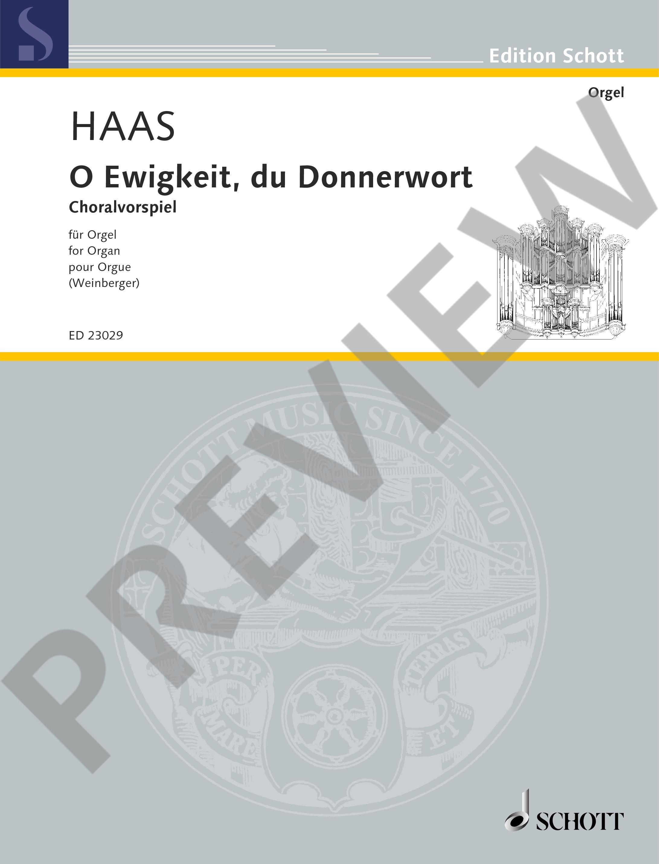 Other Cover Image O Ewigkeit, du Donnerwort 