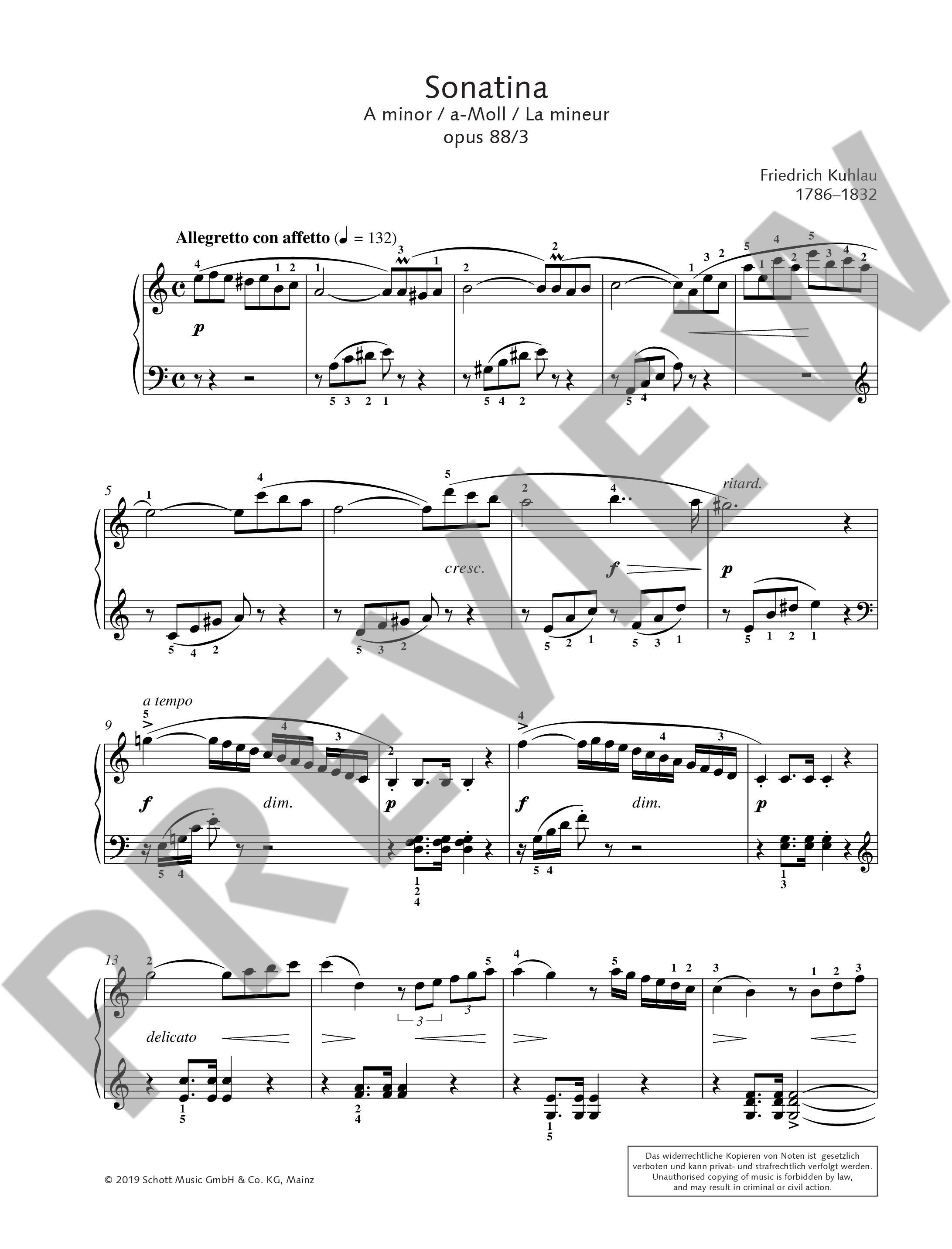 Other Cover Image Sonatina op. 88/3 
