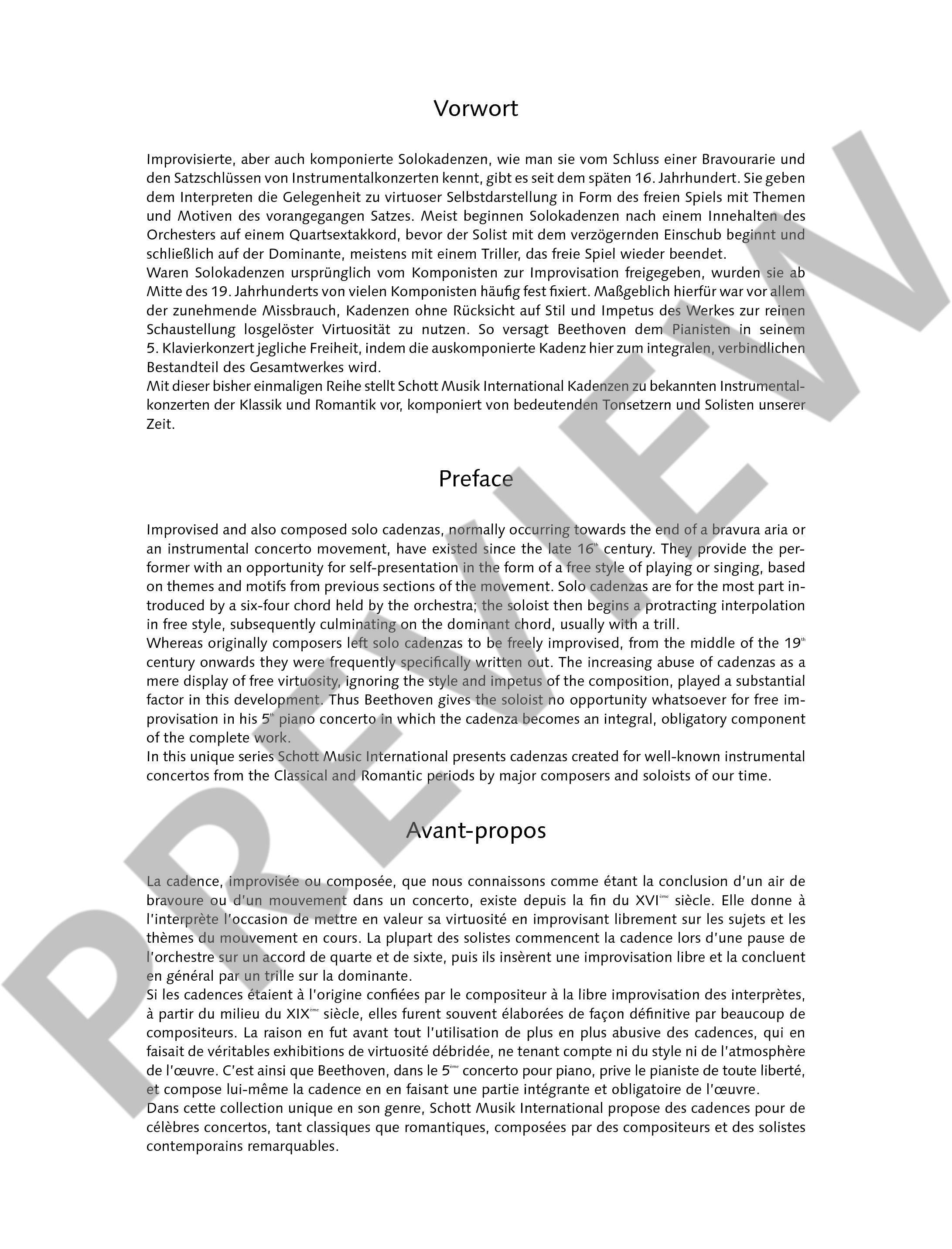 Other Cover Image Kadenz op. 37 Band 14