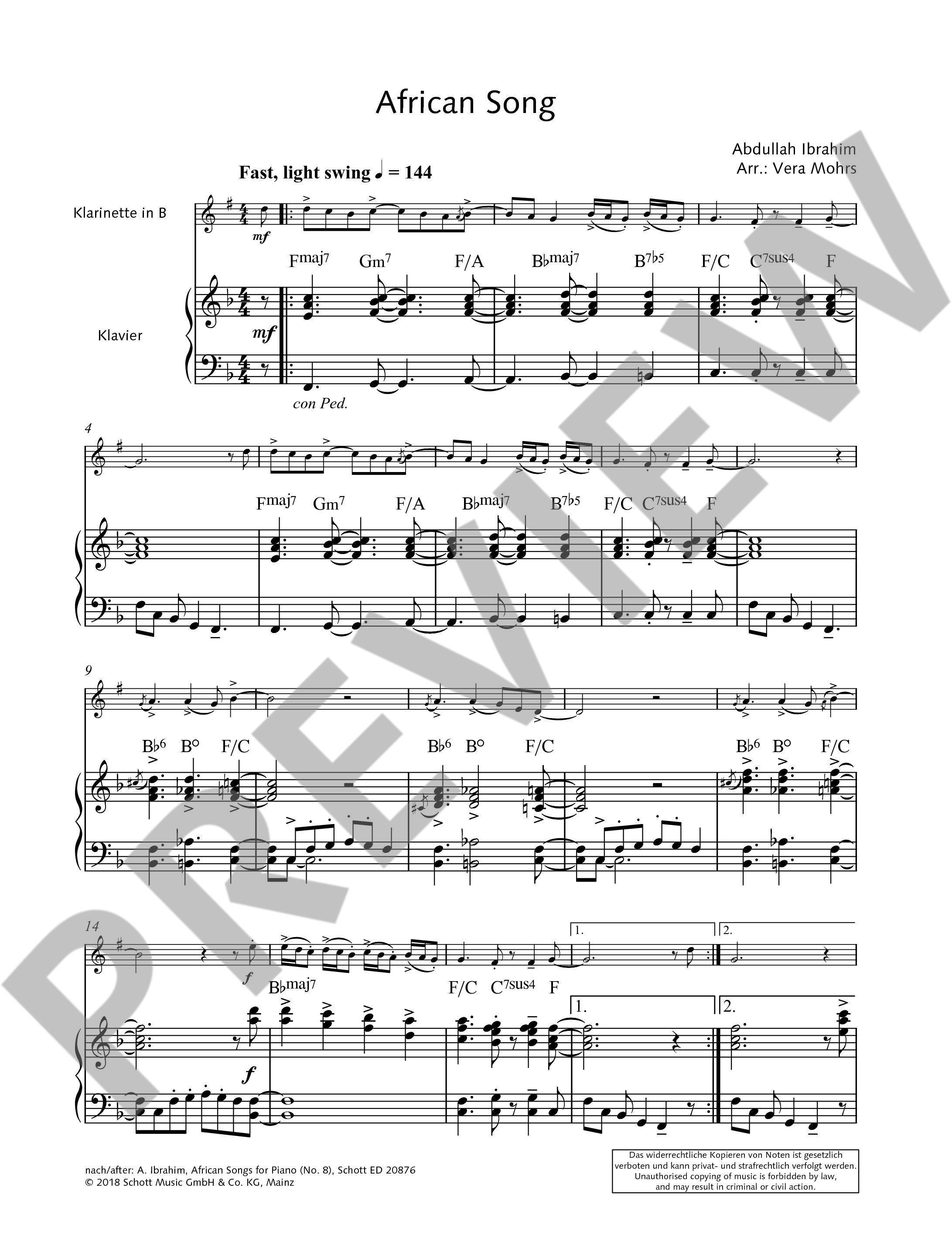 Other Cover Image African Song 