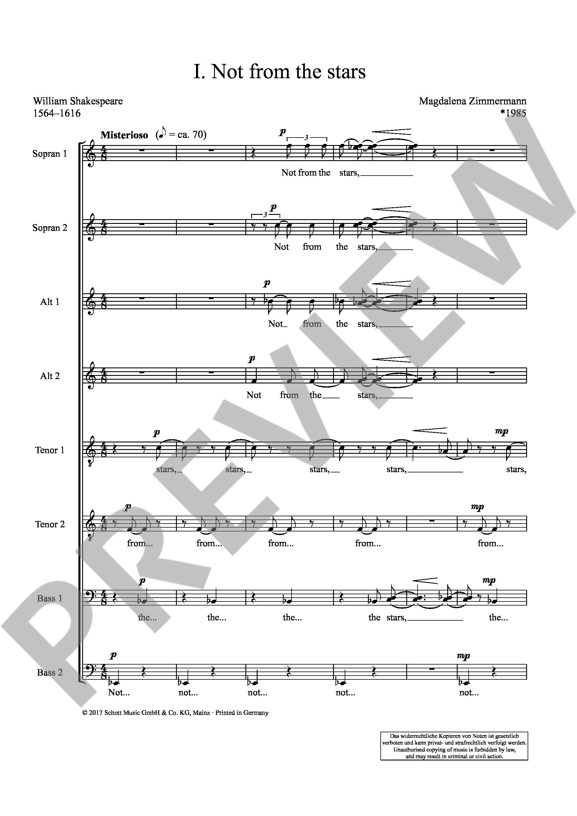 Other Cover Image Three Shakespeare Songs 