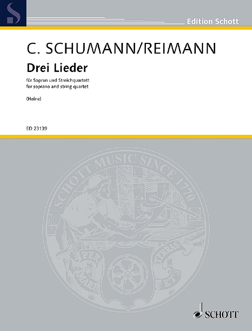 Front Cover Image Drei Lieder 