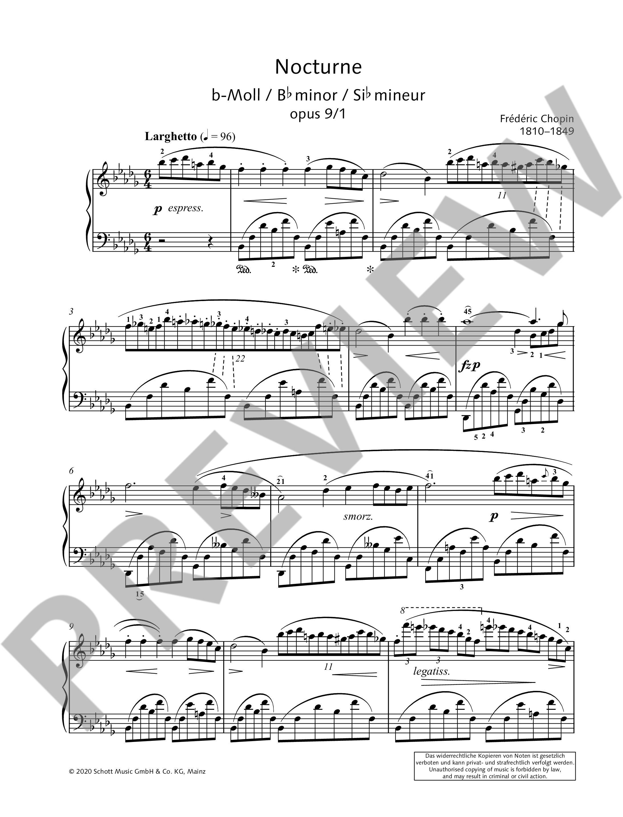 Other Cover Image 10 ausgewählte Nocturnes 