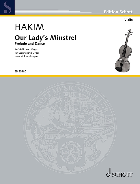 Front Cover Image Our Lady's Minstrel 