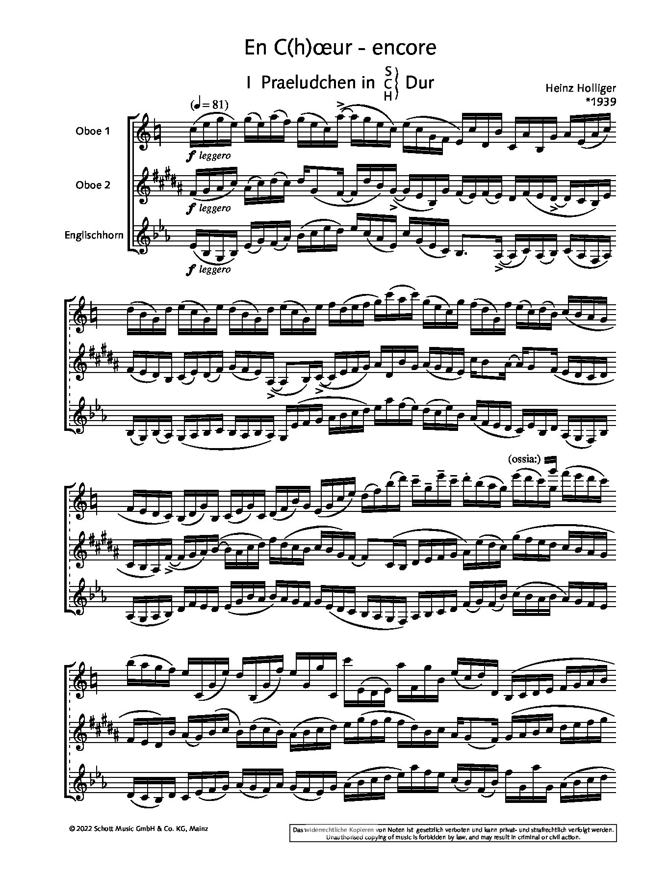 Other Cover Image En c(h)œur - encore (Praeludchen, Fughettchen und Lobhymne auf die Pfundnote) 