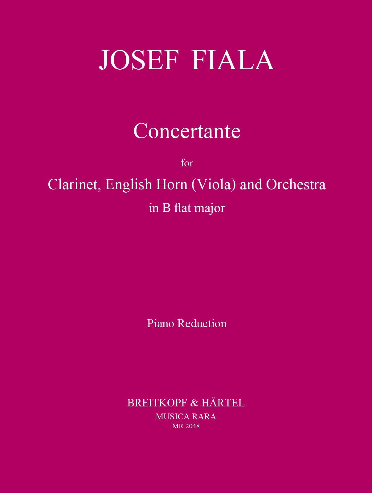 Front Cover Image Conzertante in B