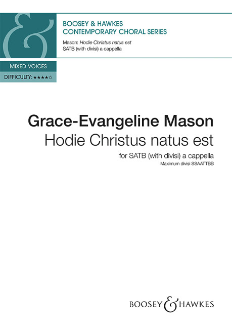 Front Cover Image Hodie Christus natus est 