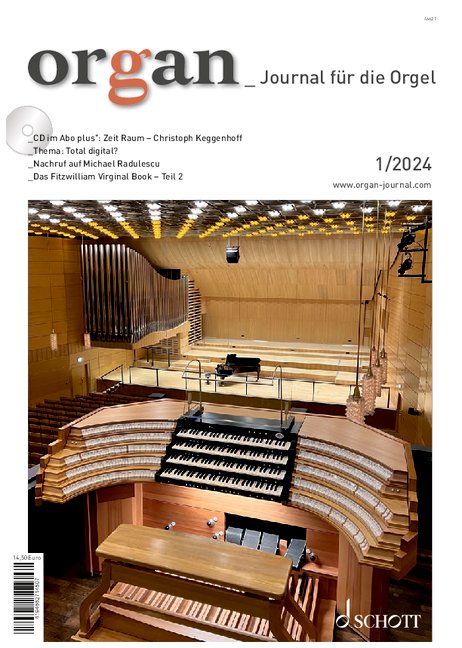 Front Cover Image organ - Journal für die Orgel 2024/01 