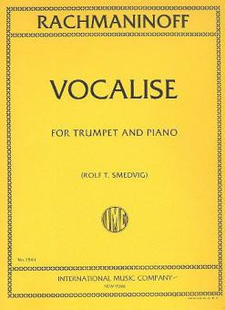 Front Cover Image Vocalise op. 34/14 
