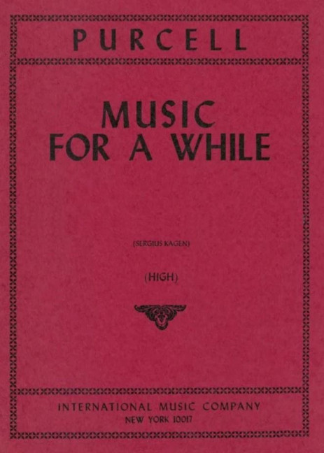 Front Cover Image Music for Awhile 