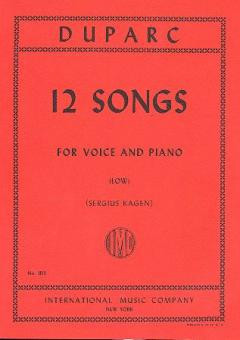 Front Cover Image 12 Songs