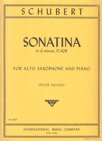 Front Cover Image Sonatina in G minor D408 
