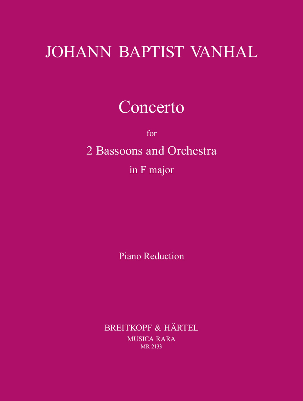 Front Cover Image Concerto in F