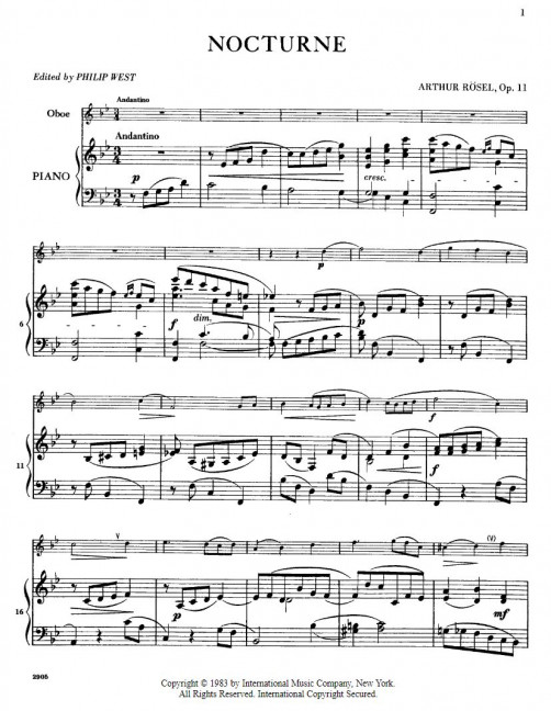 Front Cover Image Nocturne op. 11 