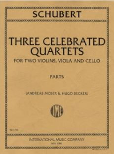 Front Cover Image Three Celebrated Quartets 