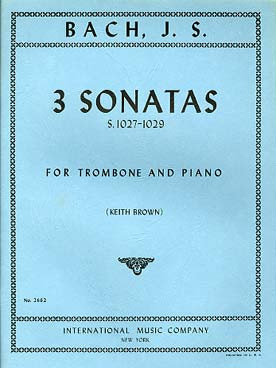 Front Cover Image 3 Sonatas BWV 1027-1029 