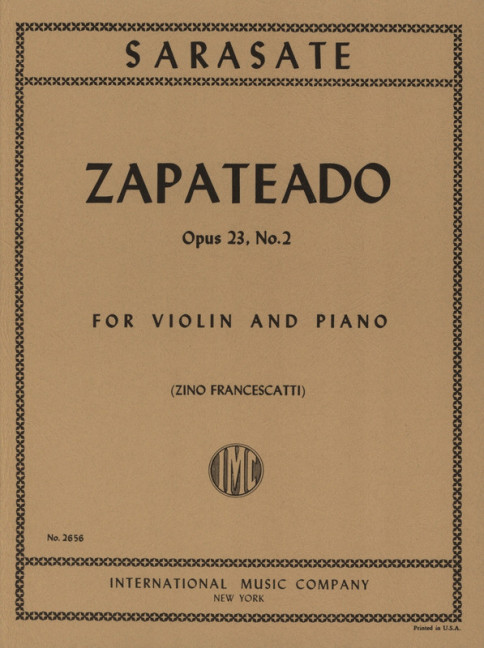 Front Cover Image Zapateado op.23/2 