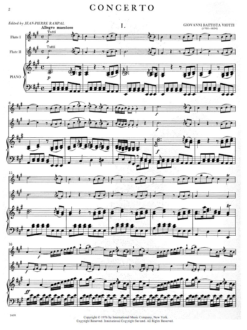 Other Cover Image Concerto A major 