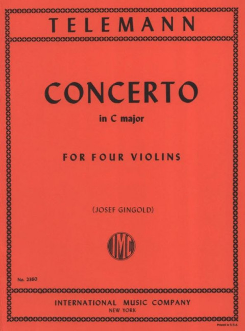 Front Cover Image Concerto in C major 