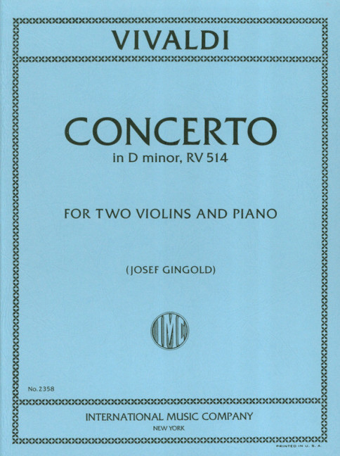 Front Cover Image Violinkonzert d-Moll RV 514