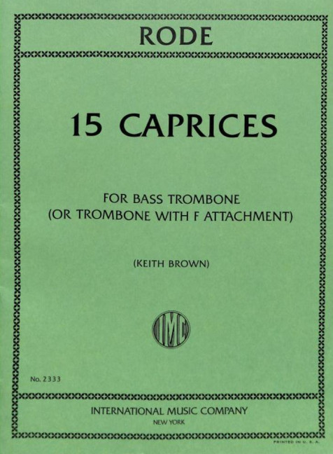 Front Cover Image 15 Caprices 