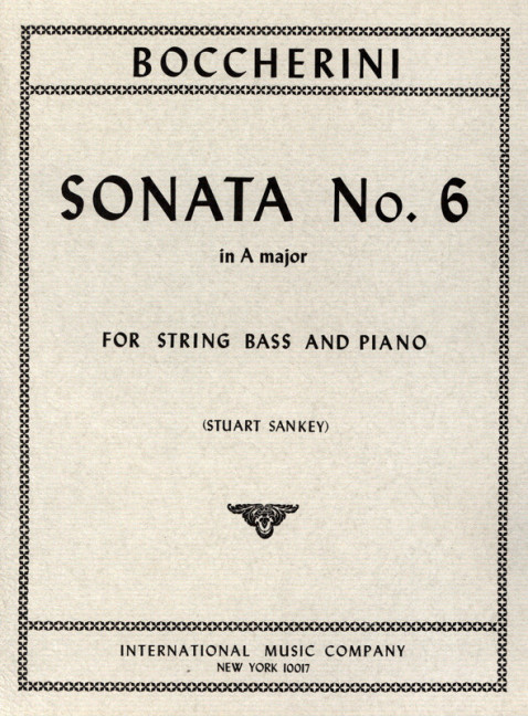 Front Cover Image Sonata No. 6 in A major 