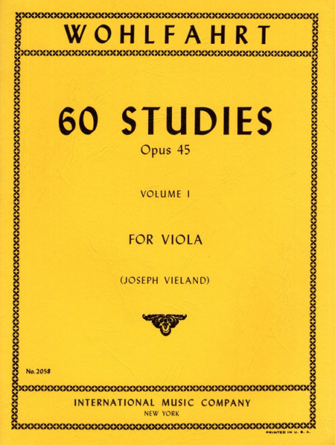 Front Cover Image 60 Studies Vol. 1 op.45 Band 1