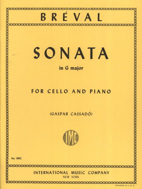 Front Cover Image Sonata in G major 