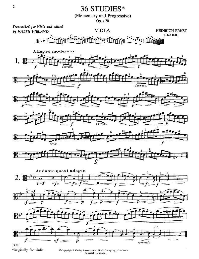 Other Cover Image 36 Studies op.20 