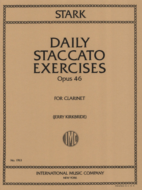 Front Cover Image Daily Staccato Exercises Op46 op. 46 