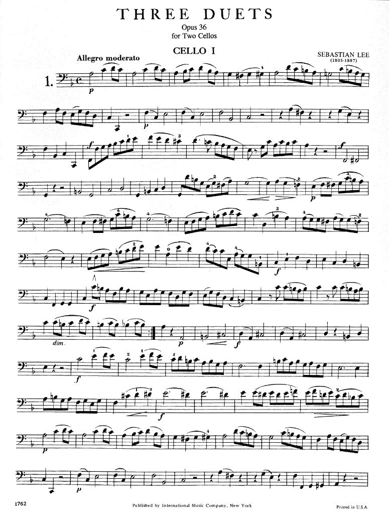 Other Cover Image Three Duets op. 36 